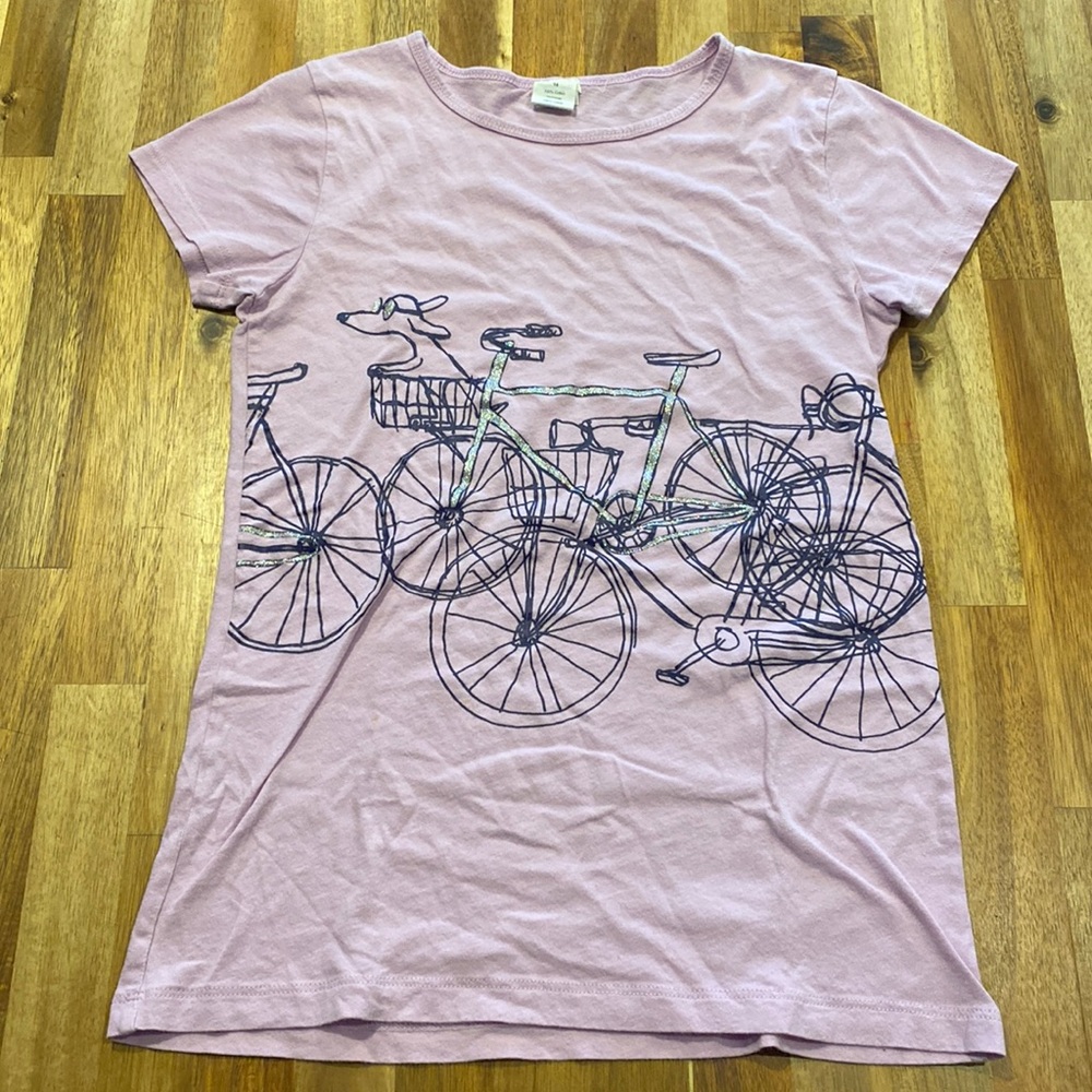 Girl’s J.Crew purple t-shirt. Size 14.